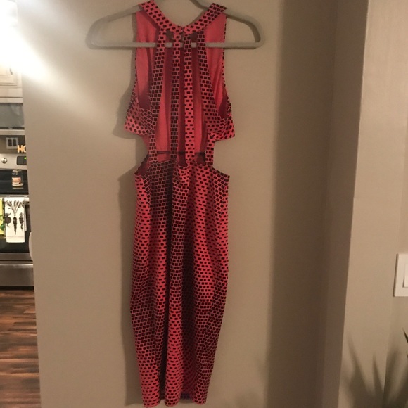 ASOS Dresses Knee Length Cut Out Pink Dress Poshmark